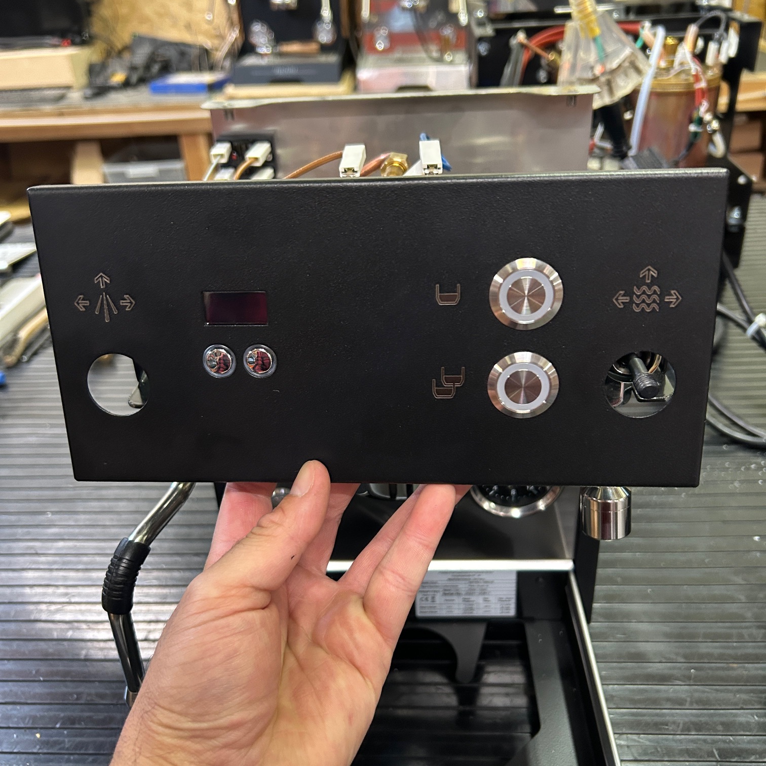 Profitec MOVE: Upper Front Panel Removal