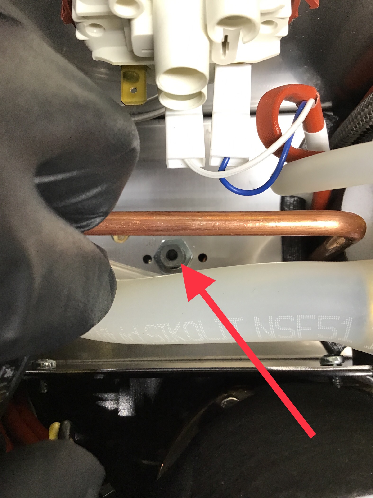 Rancilio Silvia Pro Pro X Resetting the Steam Boiler Safety Switch