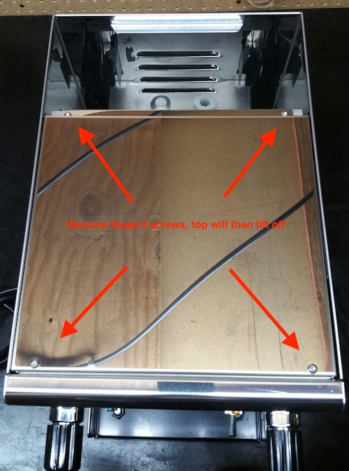 Profitec Pro 300 panel removal instructions