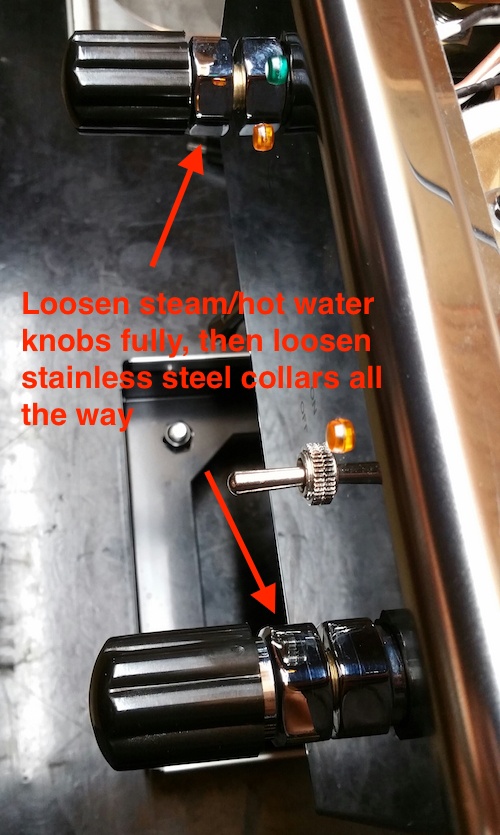 Profitec Pro 300 panel removal instructions