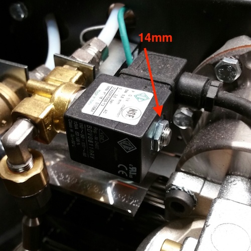 LUCCA A53 / Vivaldi: Cleaning Hot Water Solenoid