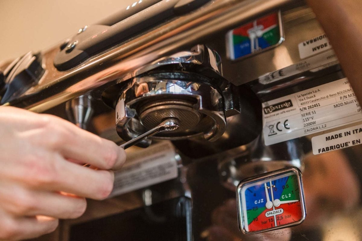 Removing and Cleaning Group Head Screens on Espresso Machines