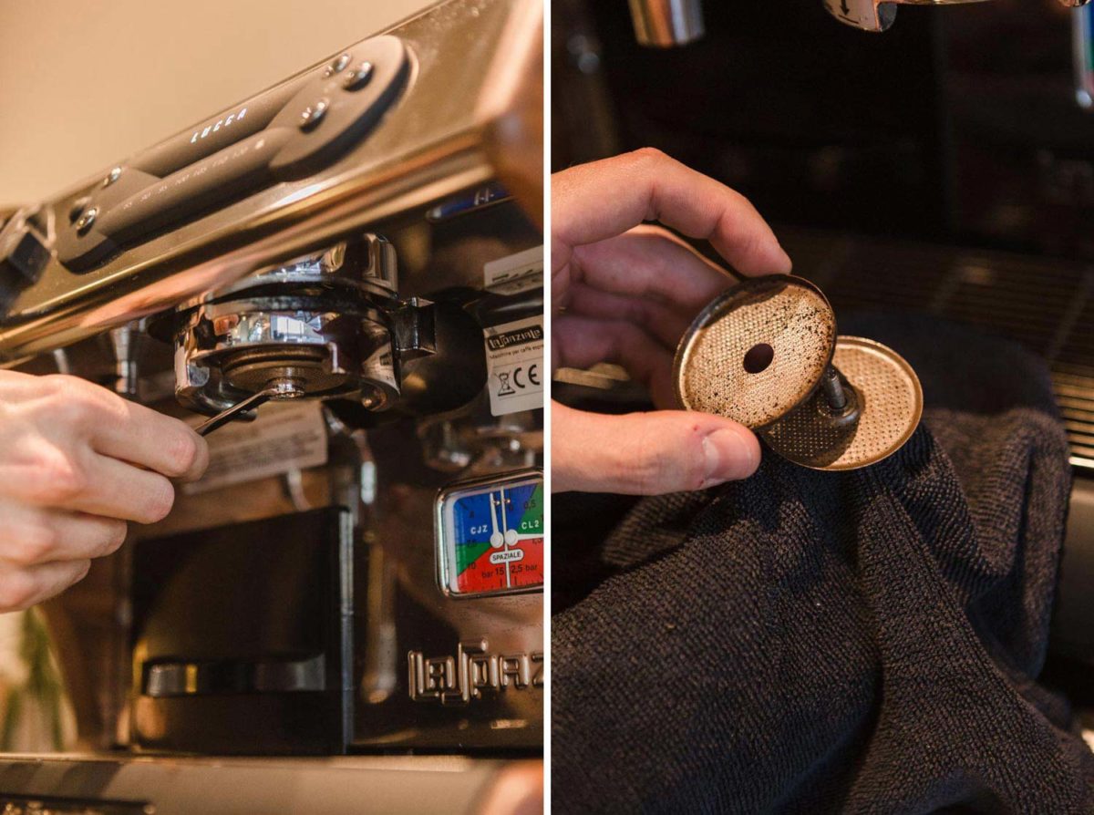 Removing and Cleaning Group Head Screens on Espresso Machines