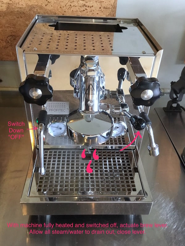 Profitec Pro 500: Draining the Boiler