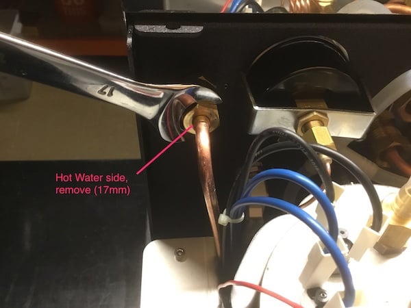 ECM Synchronika: Hot Water Valve Seal Inspection/Replacement