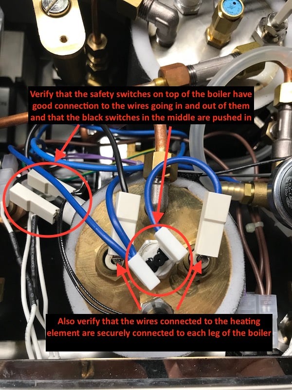 Profitec Pro 300: Coffee Boiler Electrical Issue