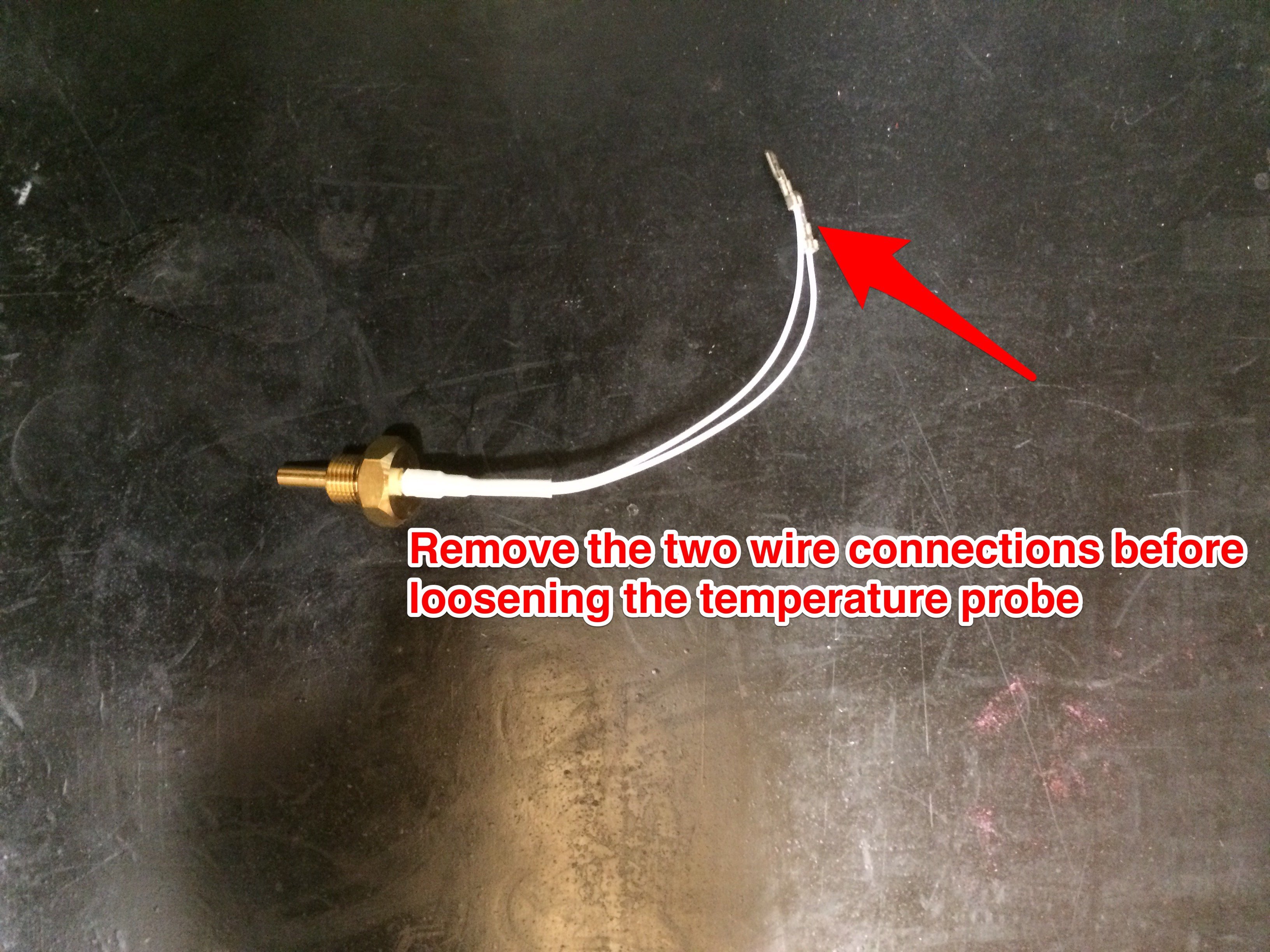 LUCCA A53 / Vivaldi: Steam Temperature Probe Removal