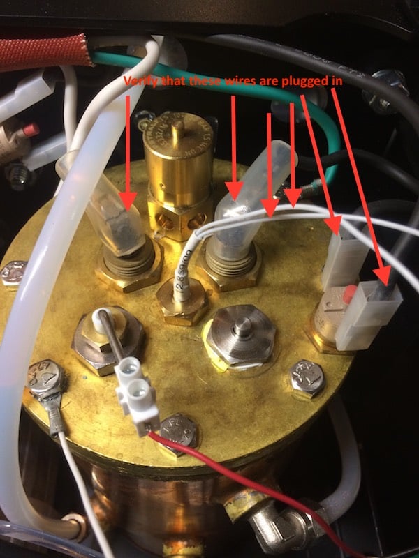 LUCCA A53 / Vivaldi: Steam Temperature Probe Removal