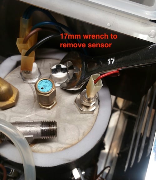 Profitec Pro 300: Steam Boiler Temperature Sensor Replacement