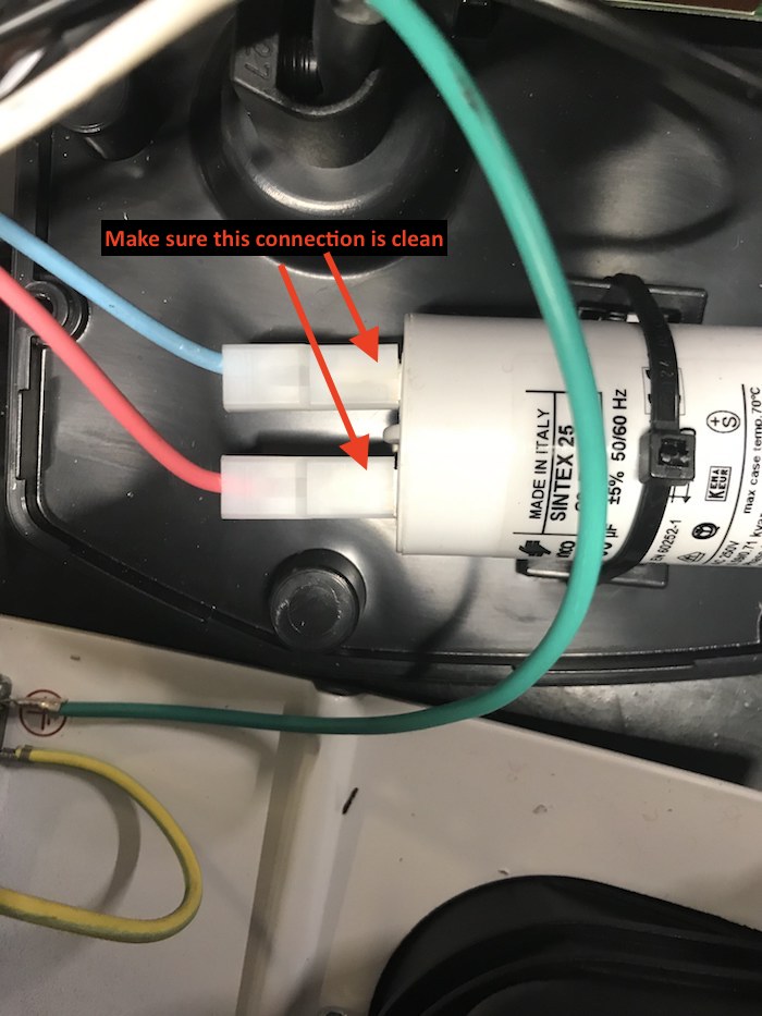 Eureka Atom: Cleaning Motor Connections